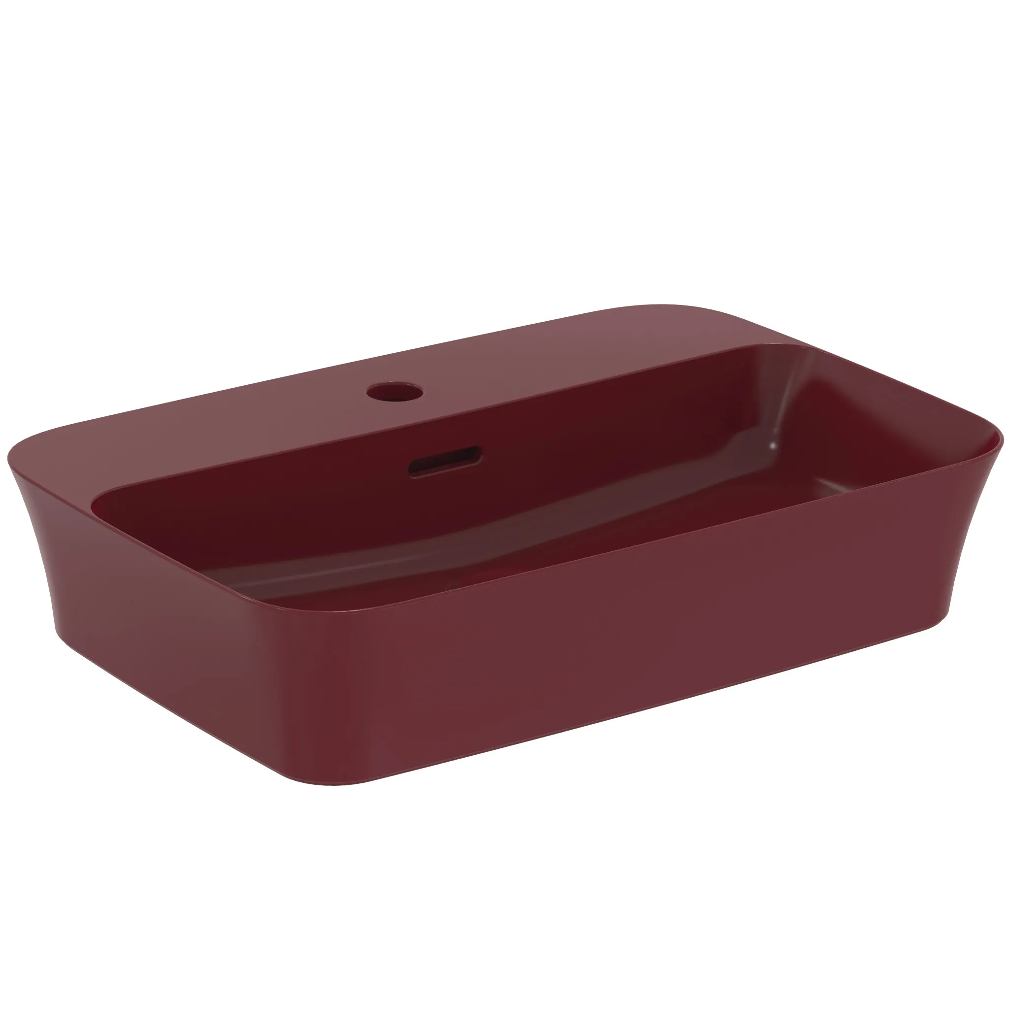 Waschbecken „Ipalyss“ 55 × 38 × 14,5 cm, Hahnlochposition mittig in Granatapfel