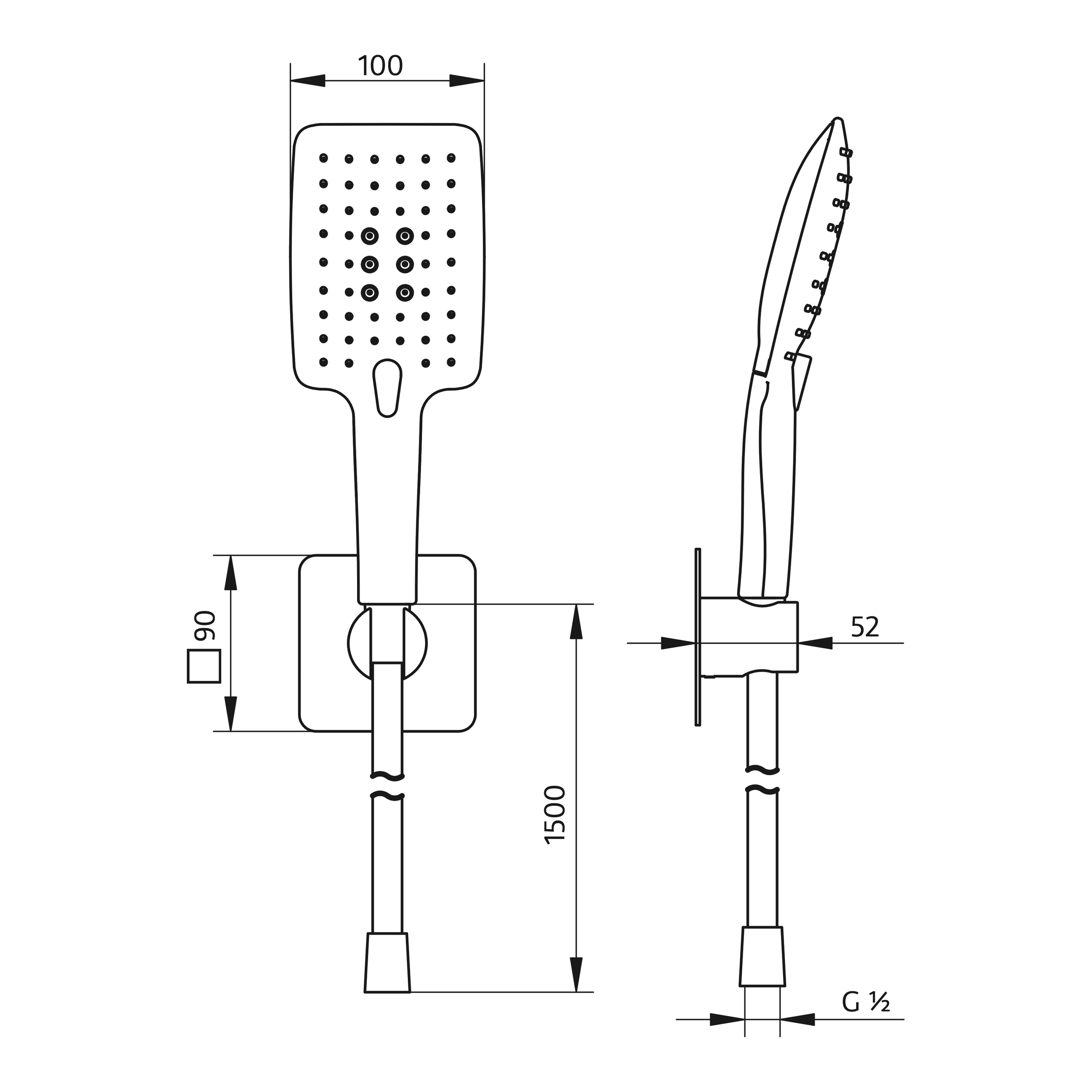Handbrause „AquaSwitch Softcube“ Handbrause „AquaSwitch Softcube“