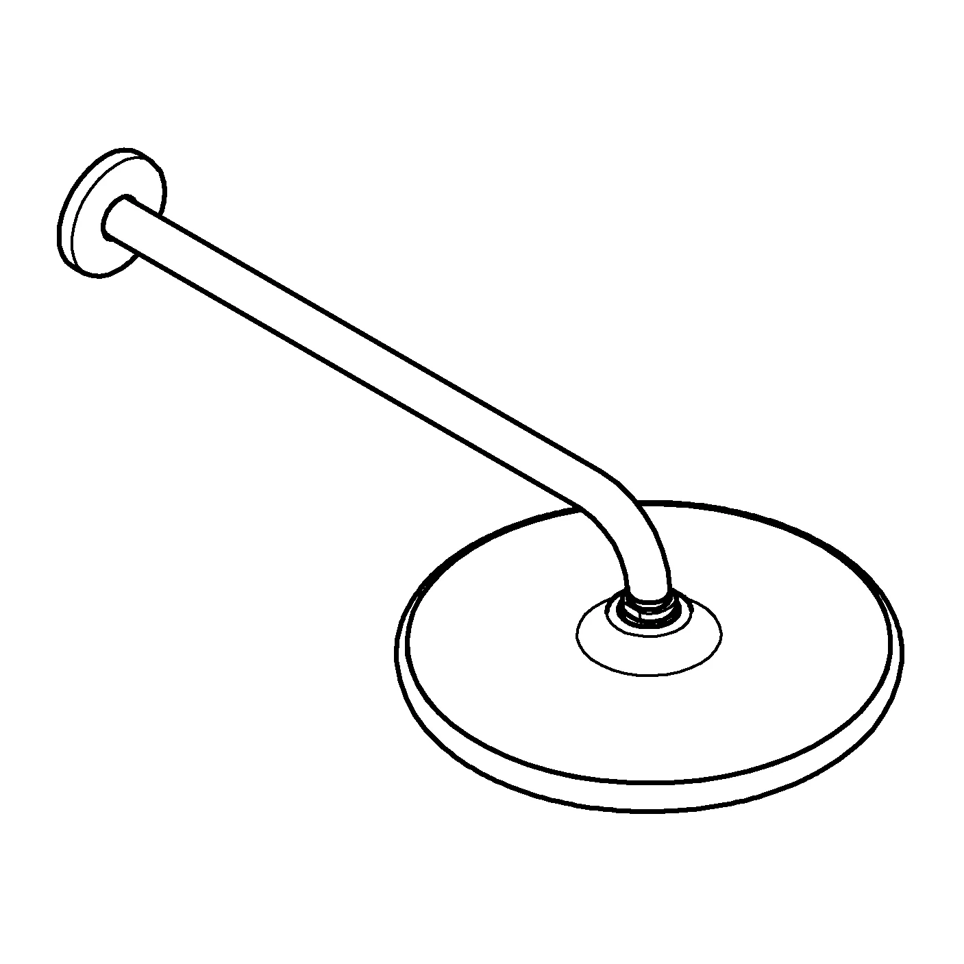 Grohe Kopfbrause-Set Tempesta 250, 380 mm in cool sunrise gebürstet