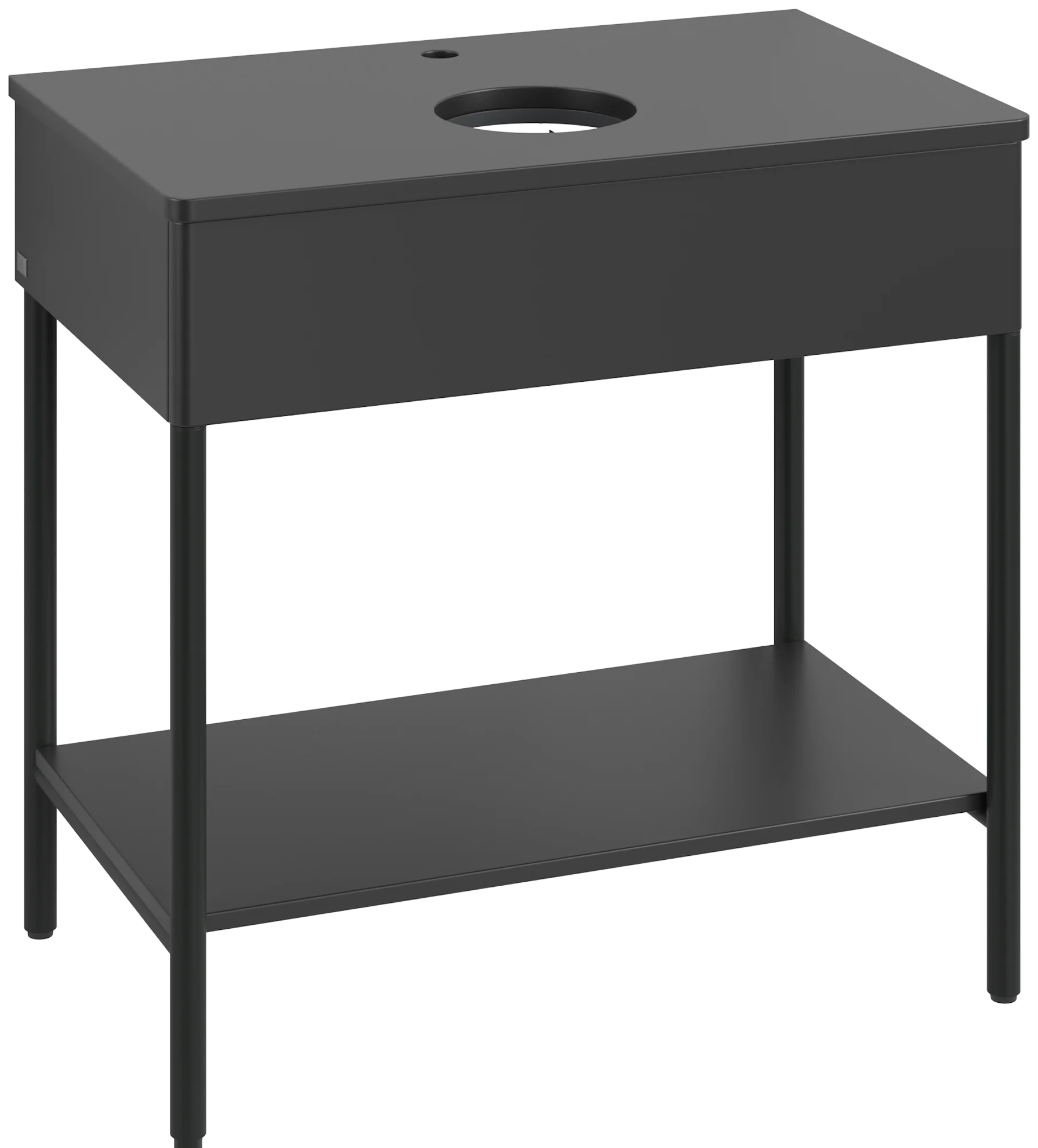 Villeroy & Boch Waschbeckenunterschrank Artis, 800x782x500 mm, Black Matt Lacquer, mit Beleuchtung und Push-to-open Funktion