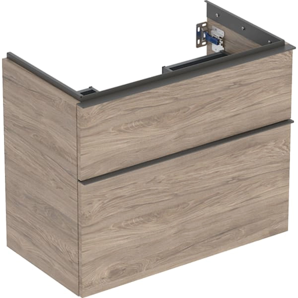 Geberit Waschtischunterschrank „iCon“ Nussbaum hickory / Melamin Holzstruktur
