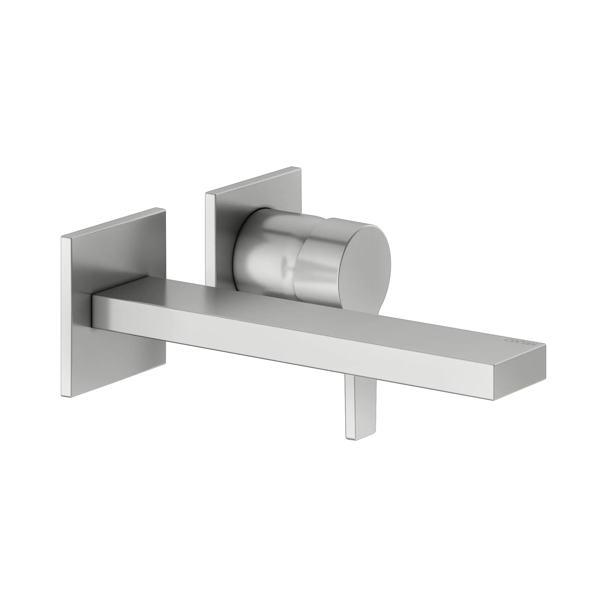 KEUCO EDITION 11 Einhebel-Waschtischmischer Unterputz 2 Loch Wandmontage 197 mm Edelstahl-finish