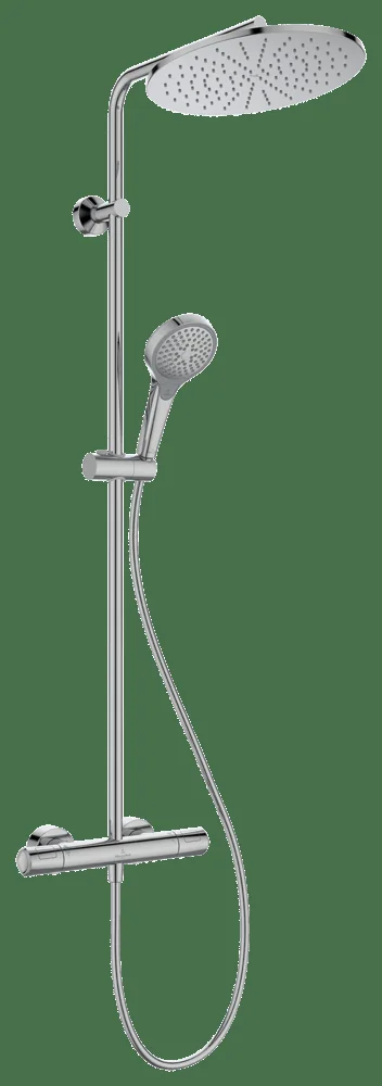 Villeroy & Boch Universal Showers Duschsystem, rund, Chrom, 325 x 586 x 1.221 mm, Wandmontage Villeroy & Boch Universal Showers Duschsystem, rund, Chrom, 325 x 586 x 1.221 mm, Wandmontage