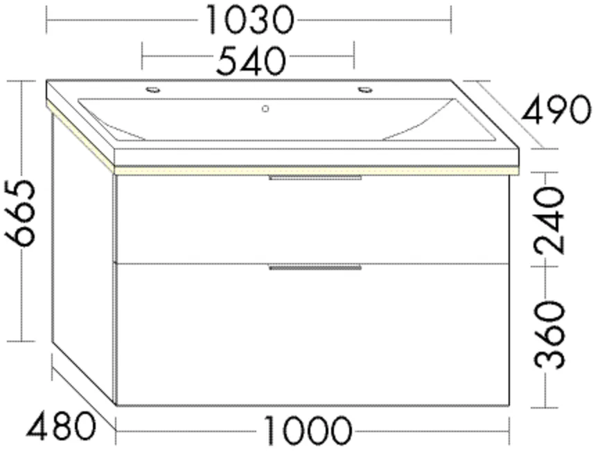 burgbad Badmöbelset Keramik-Waschtisch inkl. Waschtischunterschrank „Eqio“ 103 × 66,5 × 49 cm Griff, Schwarz Matt (230 mm), in Eiche Dekor Urban burgbad Badmöbelset Keramik-Waschtisch inkl. Waschtischunterschrank „Eqio“ 103 × 66,5 × 49 cm Griff, Schwarz Matt (230 mm), in Eiche Dekor Urban