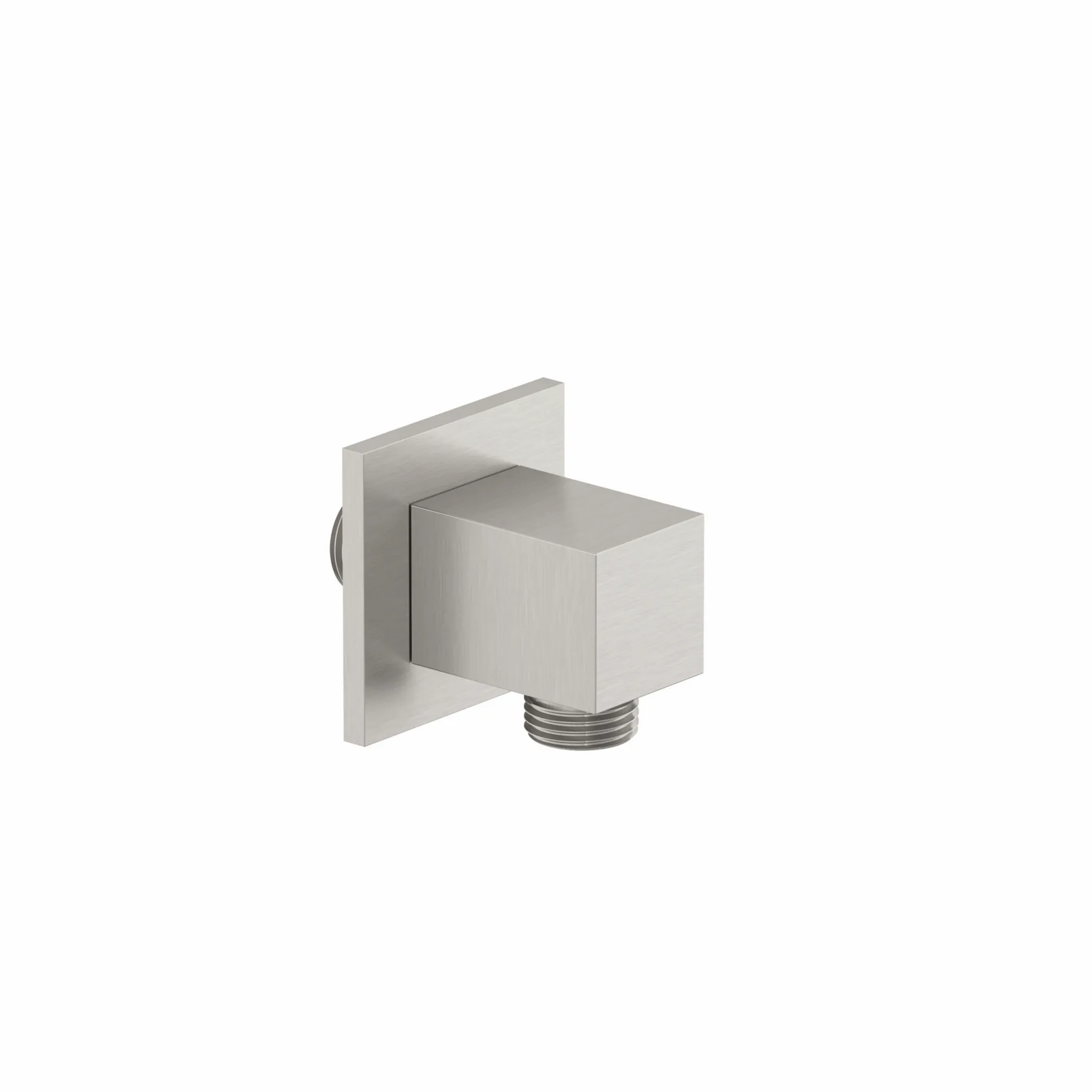 Kludi A-QA Wandanschlussbogen eckig, Stainless Br. Nickel PVD, DN 15, Ausladung 48 mm