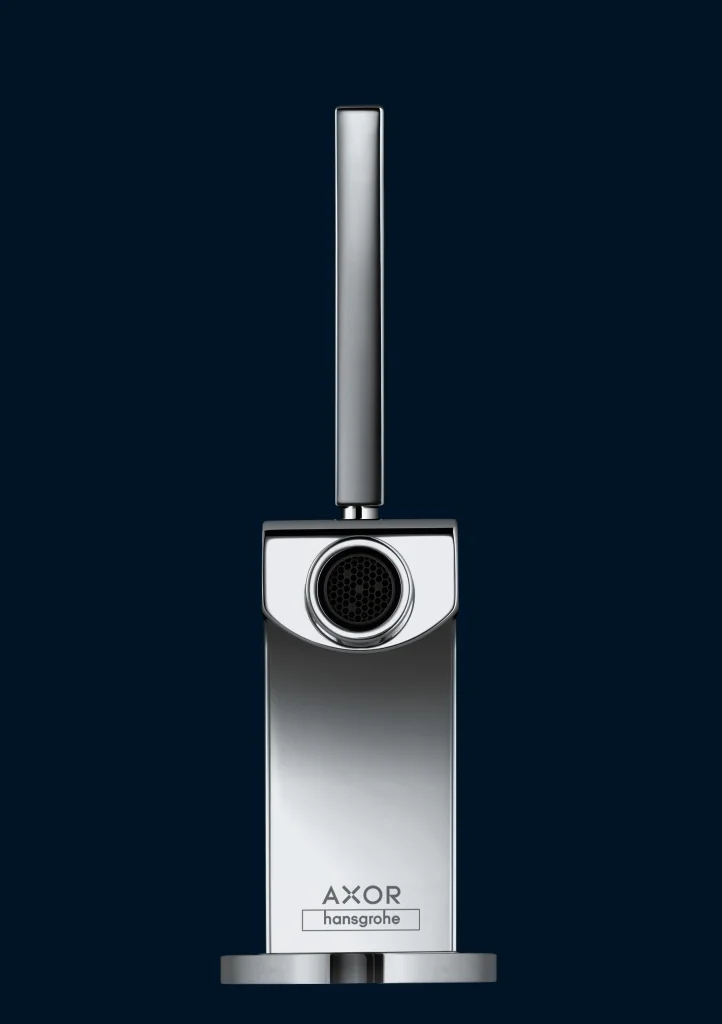 Hansgrohe AXOR Citterio Bidetmischer Einhebel chrom Ausladung 112 mm Auslaufhöhe 74 mm Kugelgelenk-Luftsprudler Laminarstrahl max. Durchfluss 7,2 l/min Keramikmischsystem für Durchlauferhitzer geeignet Zugstangen-Ablaufgarnitur G 11/4 Anschlussart G 3/8