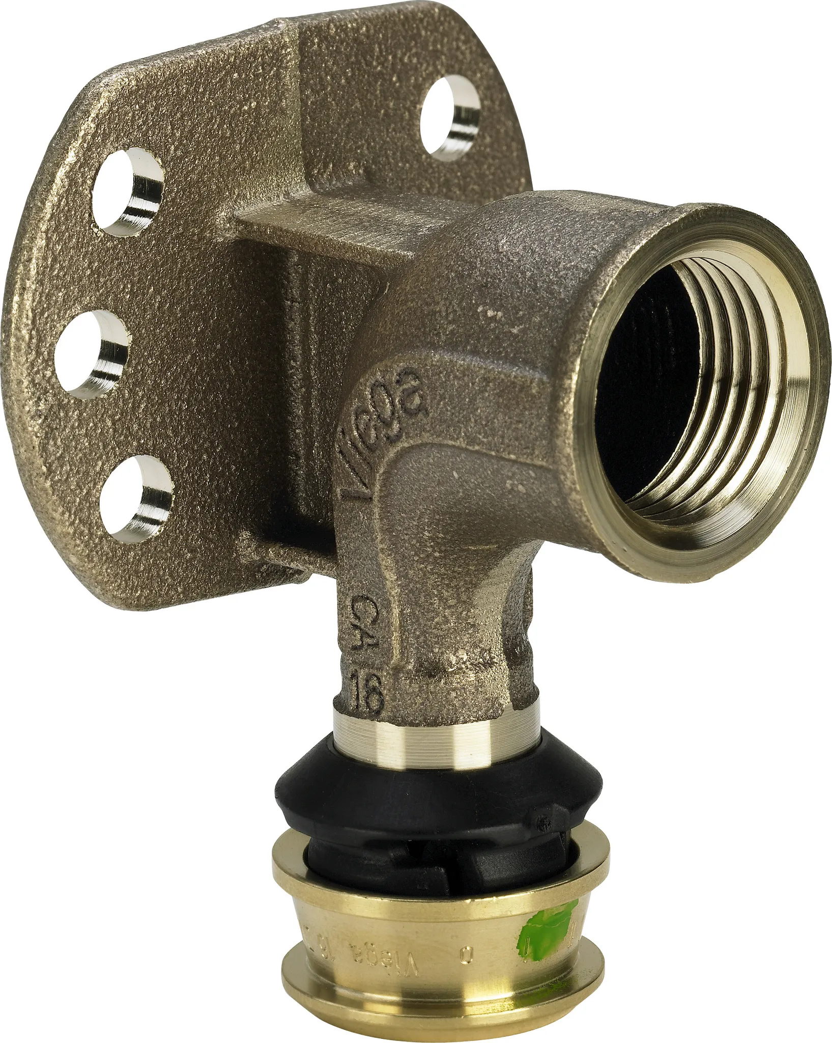Viega „Raxofix“ Wandscheibe mit 1 Muffe und Innengewinde 16 mm × 1/2″ Viega „Raxofix“ Wandscheibe mit 1 Muffe und Innengewinde 16 mm × 1/2″