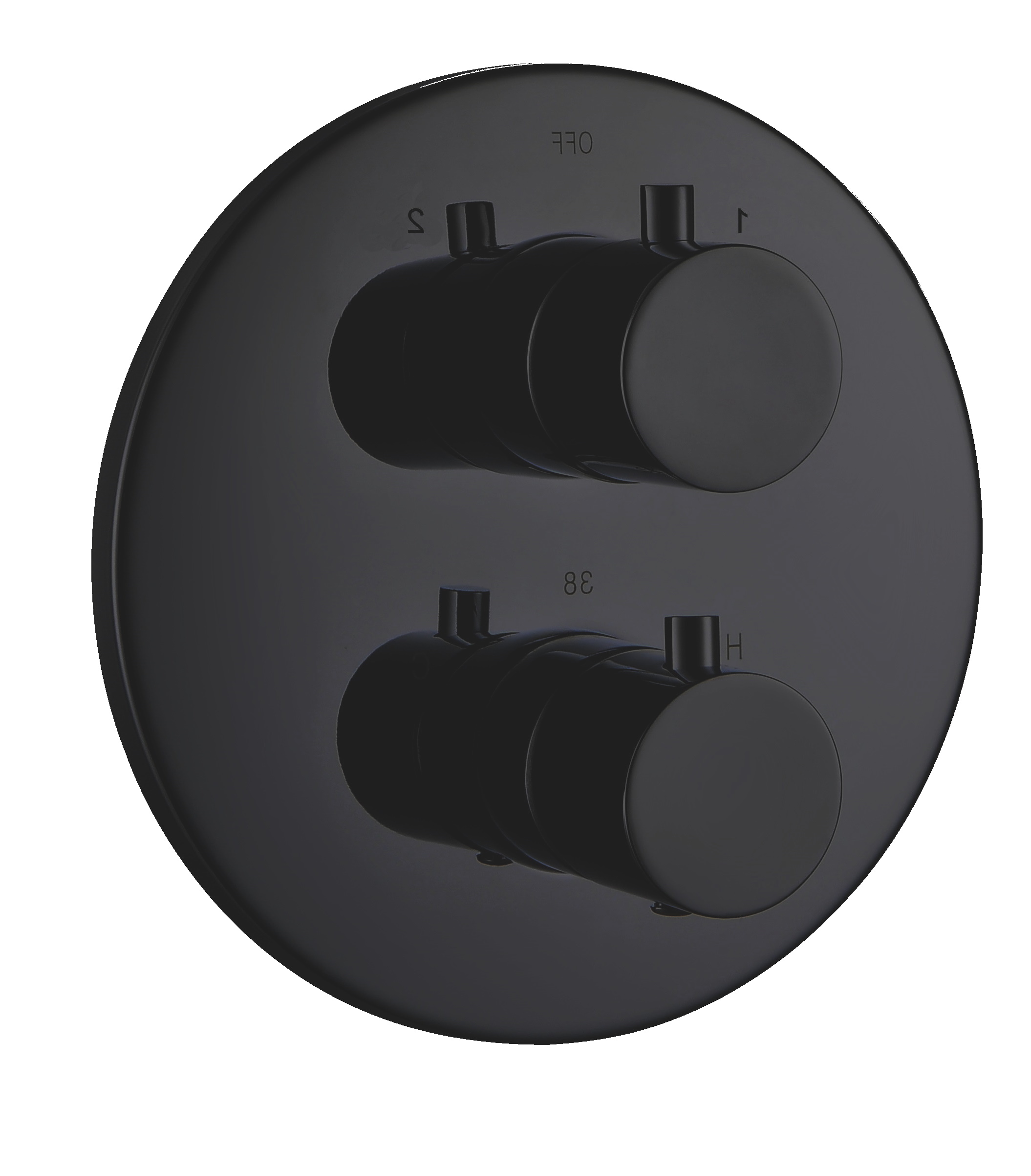 Fertigmontageset Thermostat-Batterie AqvaTherm zu Art. 092564750 C-Box - Thermoelement - Ab- und Umstellventil (2-Wege) - Abdeckrosette - Hülsen + Griffe - Sicherheitstaste - mattschwarz Fertigmontageset Thermostat-Batterie AqvaTherm zu Art. 092564750 C-Box - Thermoelement - Ab- und Umstellventil (2-Wege) - Abdeckrosette - Hülsen + Griffe - Sicherheitstaste - mattschwarz