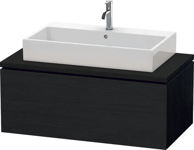 Duravit Waschtischunterschrank wandhängend „L-Cube“ 102 × 40 × 54,7 cm Eiche Schwarz