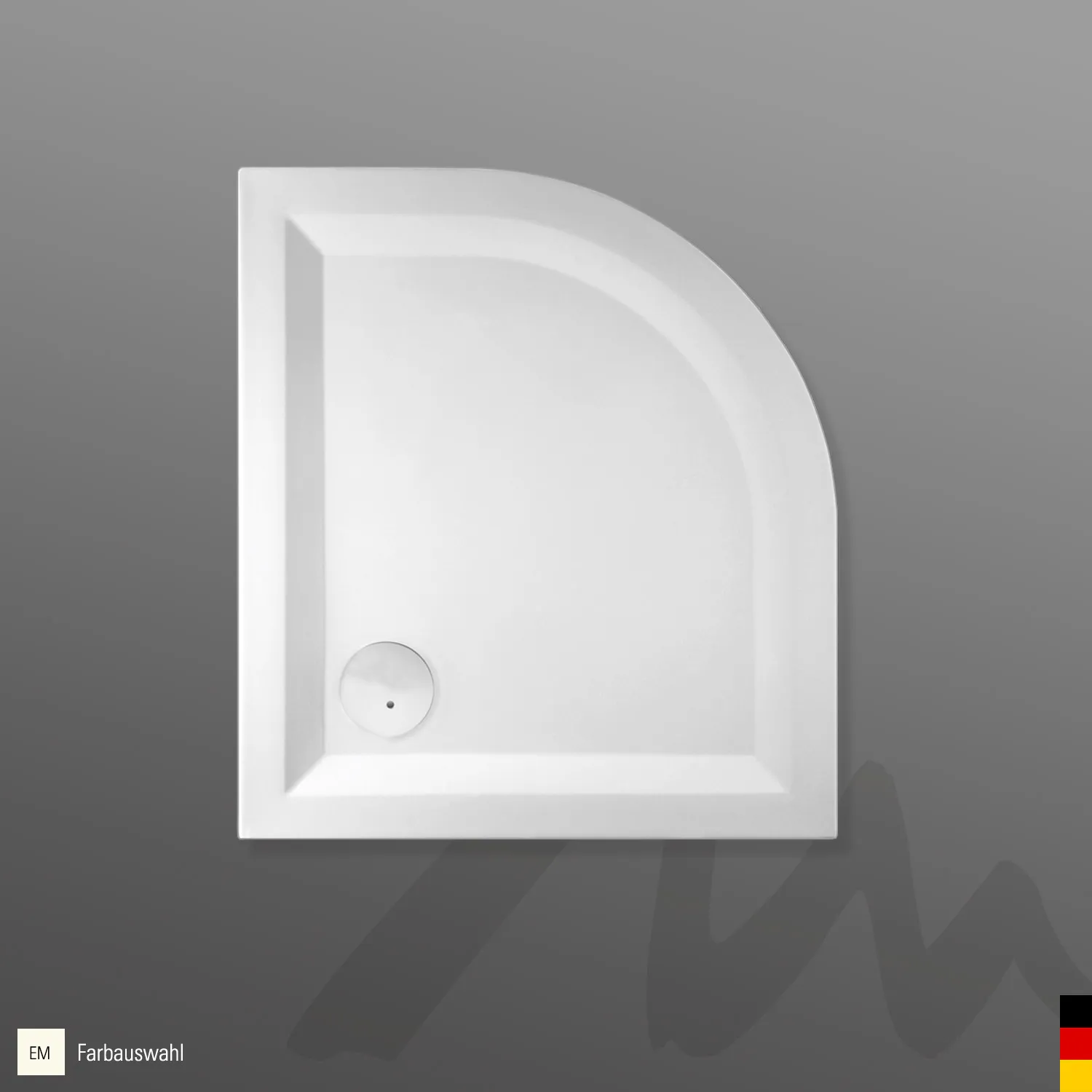 Mauersberger Acryl-Duschwanne albis 90⁄80 SF rechts, 900x800x50, Farbgruppe 3 Mauersberger Acryl-Duschwanne albis 90⁄80 SF rechts, 900x800x50, Farbgruppe 3