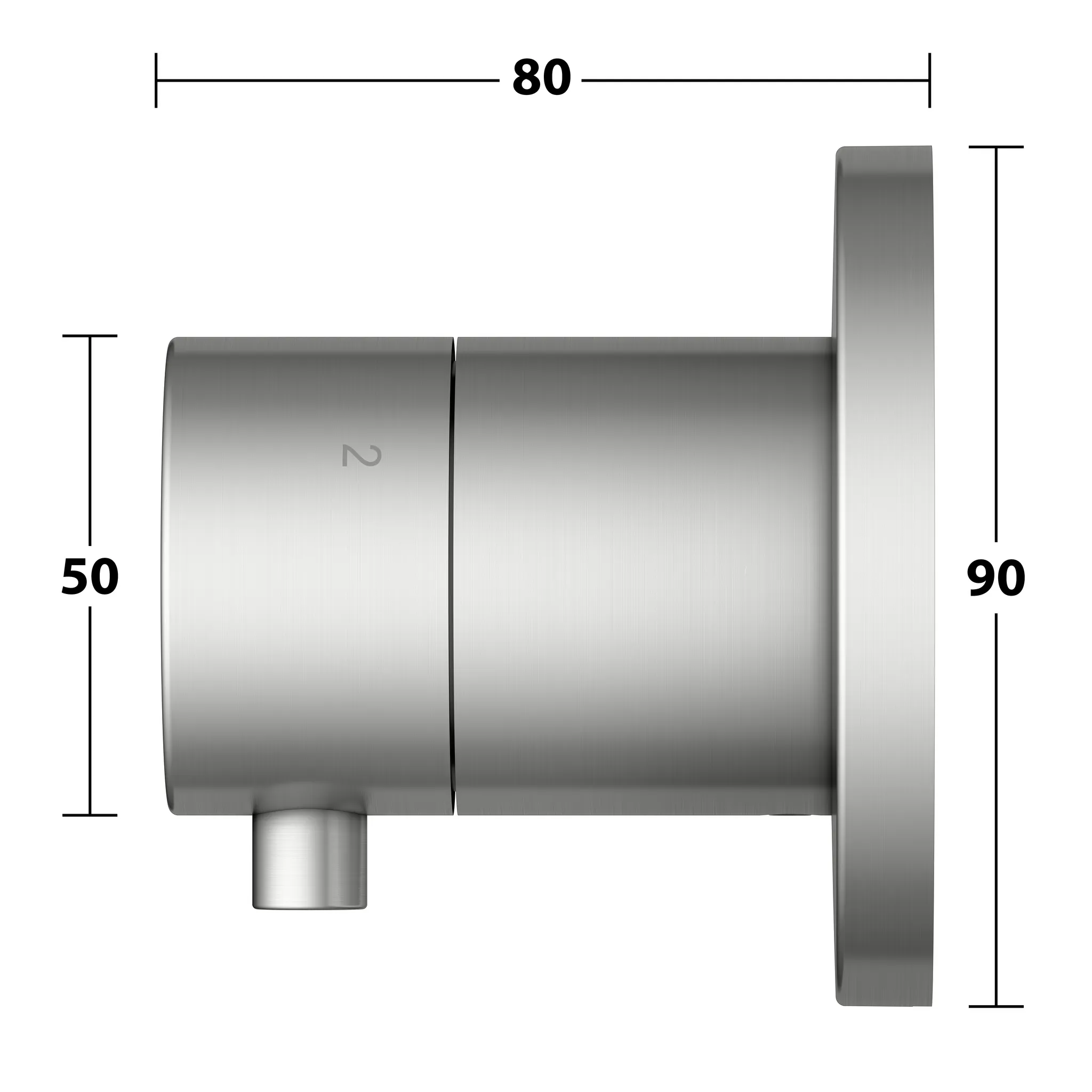 KEUCO IXMO Ab- und Umstellventil Unterputz für 3 Verbraucher IXMO Comfort, rund Edelstahl-finish KEUCO IXMO Ab- und Umstellventil Unterputz für 3 Verbraucher IXMO Comfort, rund Edelstahl-finish