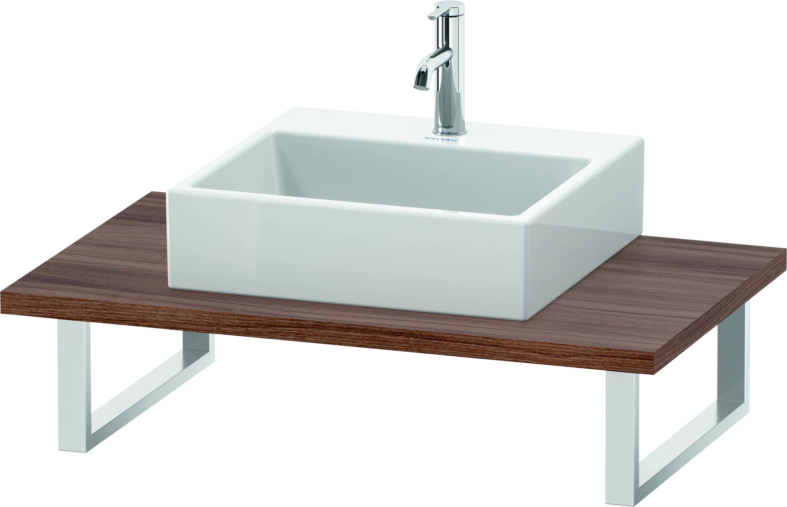 Duravit Konsole „L-Cube“ in Nussbaum Natur