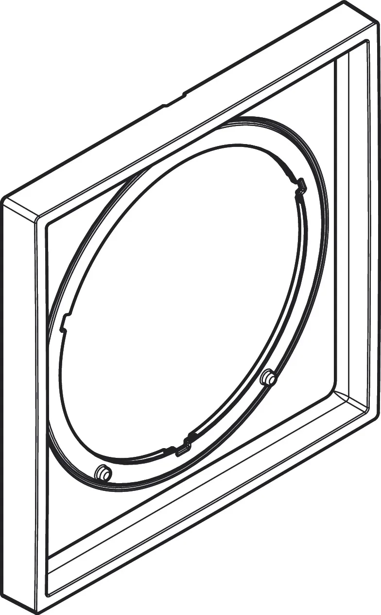 AXOR ShowerSelect ID Verlängerungsrosette eckig 5 mm, Chrom