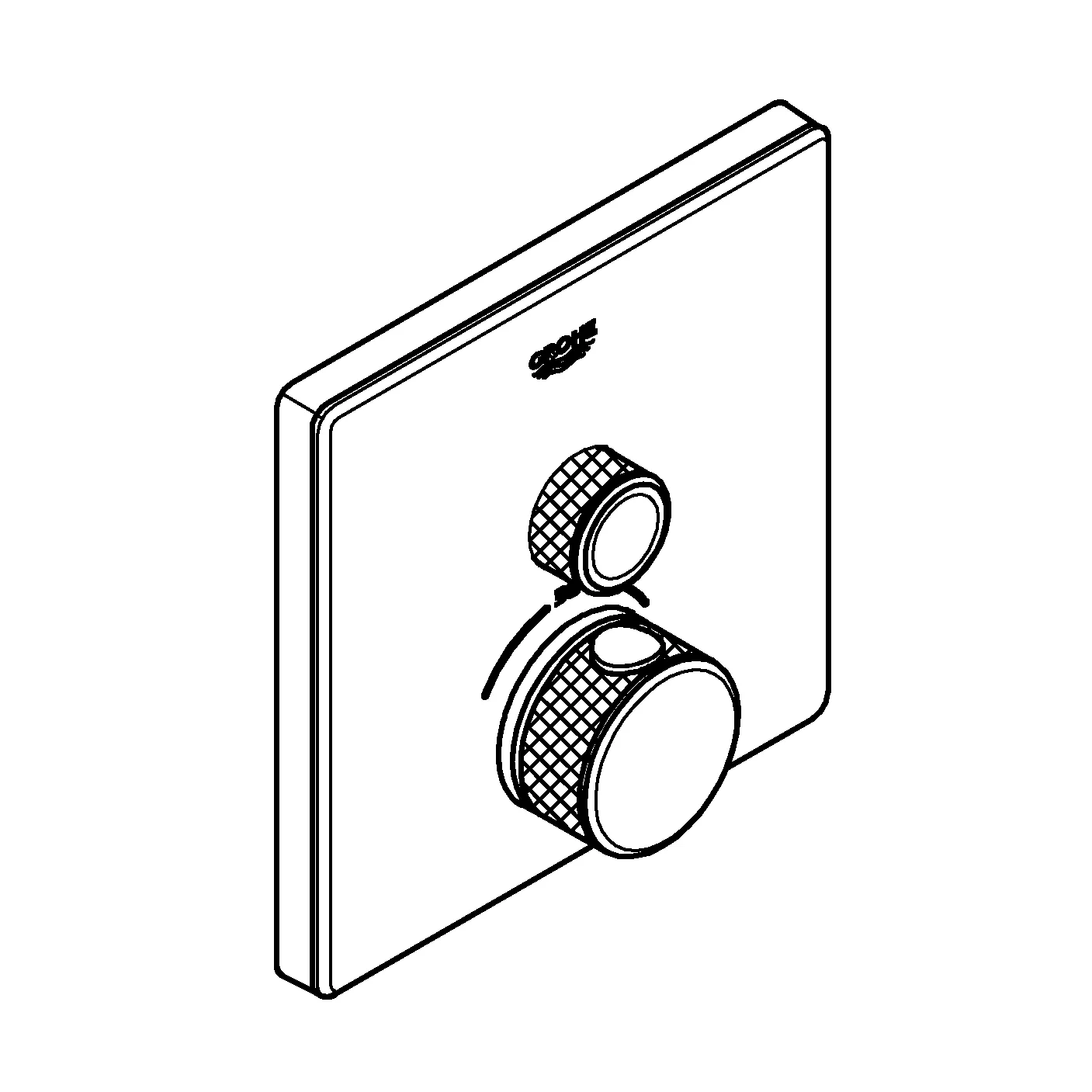 Grohe Grohtherm SmartControl Thermostat moon white Grohe Grohtherm SmartControl Thermostat moon white