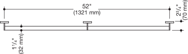 HEWI Haltegriff „System 900“ in Schwarz tiefmatt