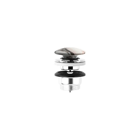 -ROTEX Push-Open-Ablaufgarnitur Marble Calacatta Viola matt