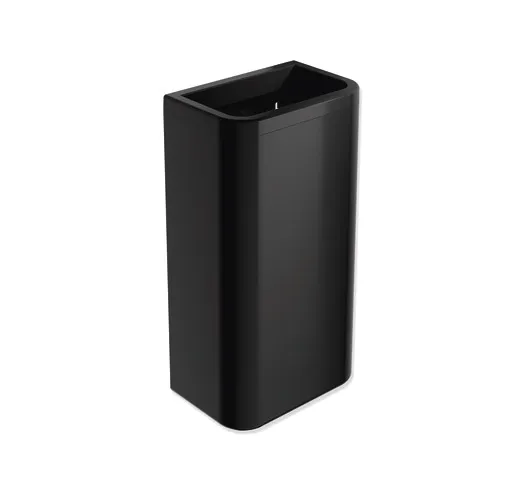 Papierabfallbehälter, Polyamid in Farbe 90, Fassungsvermögen ca. 25 l, Breite 281 mm, Höhe 505 mm, Tiefe 181 mm, Wandmontage, in Farbe 90 (Tiefschwarz) Papierabfallbehälter, Polyamid in Farbe 90, Fassungsvermögen ca. 25 l, Breite 281 mm, Höhe 505 mm, Tiefe 181 mm, Wandmontage, in Farbe 90 (Tiefschwarz)