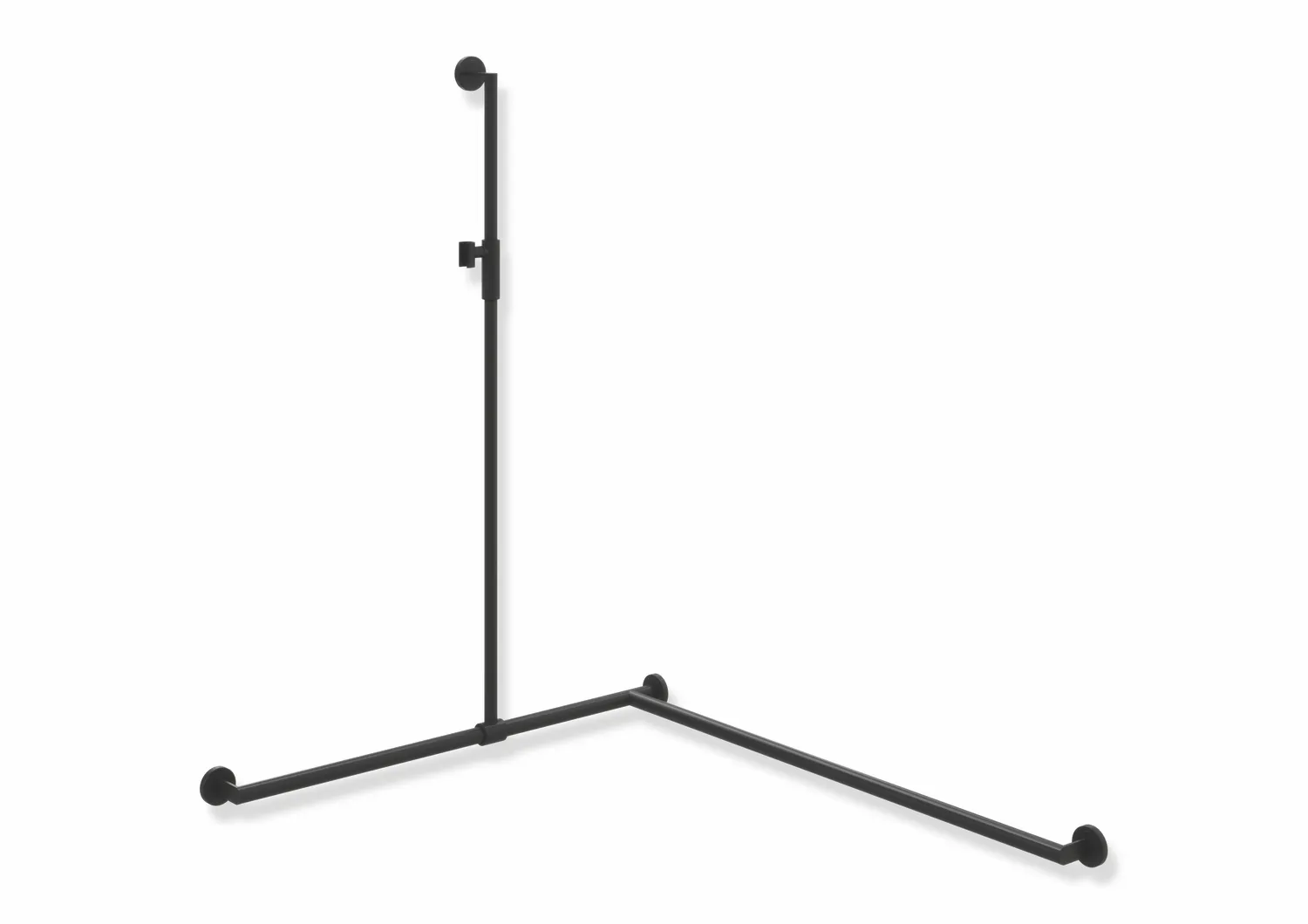 HEWI Haltegriff Ausführung rechts „System 900“ in Schwarz tiefmatt / Schwarz matt, Befestigung verdeckt HEWI Haltegriff Ausführung rechts „System 900“ in Schwarz tiefmatt / Schwarz matt, Befestigung verdeckt