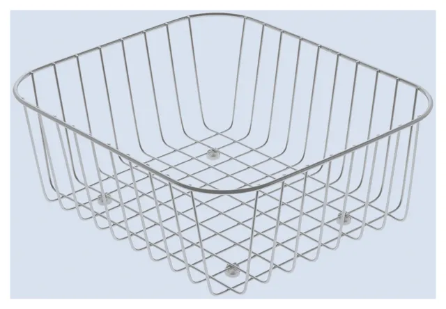 Drahtkorb Zubehör 984100, 370 x 320 mm, aus Edelstahl, Edelstahl Drahtkorb Zubehör 984100, 370 x 320 mm, aus Edelstahl, Edelstahl