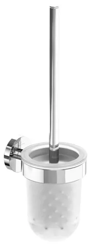 Villeroy & Boch Toilettenbürstengarnitur „Elements-Tender“ 11,8 cm in chrom, Befestigung verdeckt