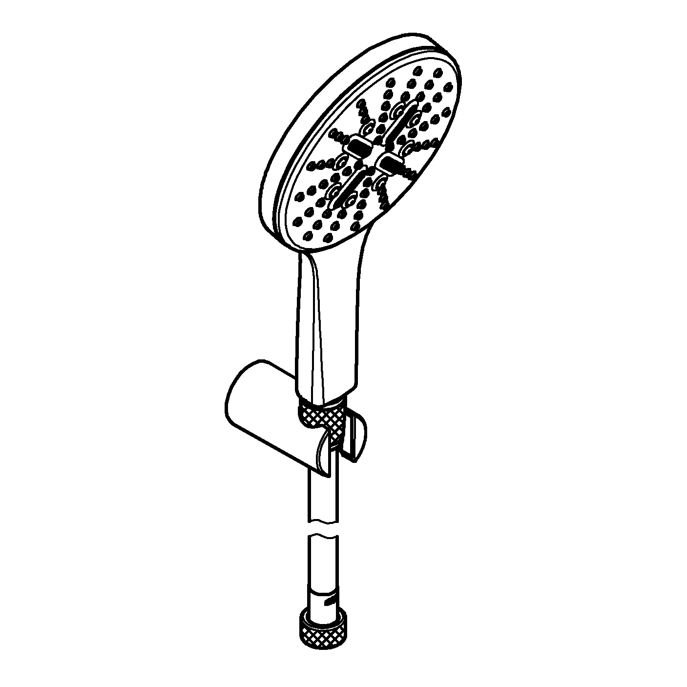 Grohe Rainshower SmartActive 130 Wandhalterset, 3 Strahlarten, Handbrausehalter, Silverflex Schlauch 1500 mm, chrom Grohe Rainshower SmartActive 130 Wandhalterset, 3 Strahlarten, Handbrausehalter, Silverflex Schlauch 1500 mm, chrom