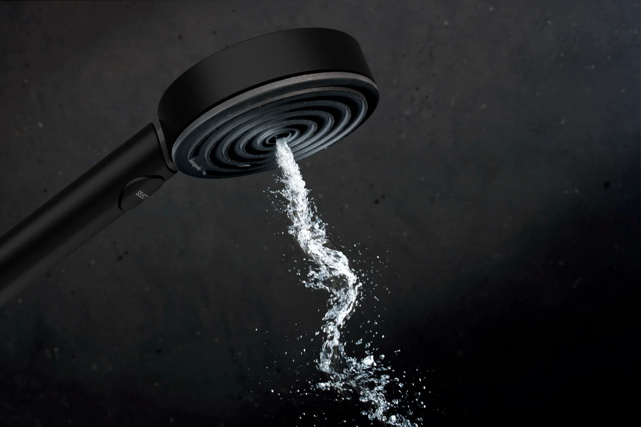 Hansgrohe Pulsify Select S Brausesystem EcoSmart Ecostat Fine 105 mm, 90 cm, Mattschwarz