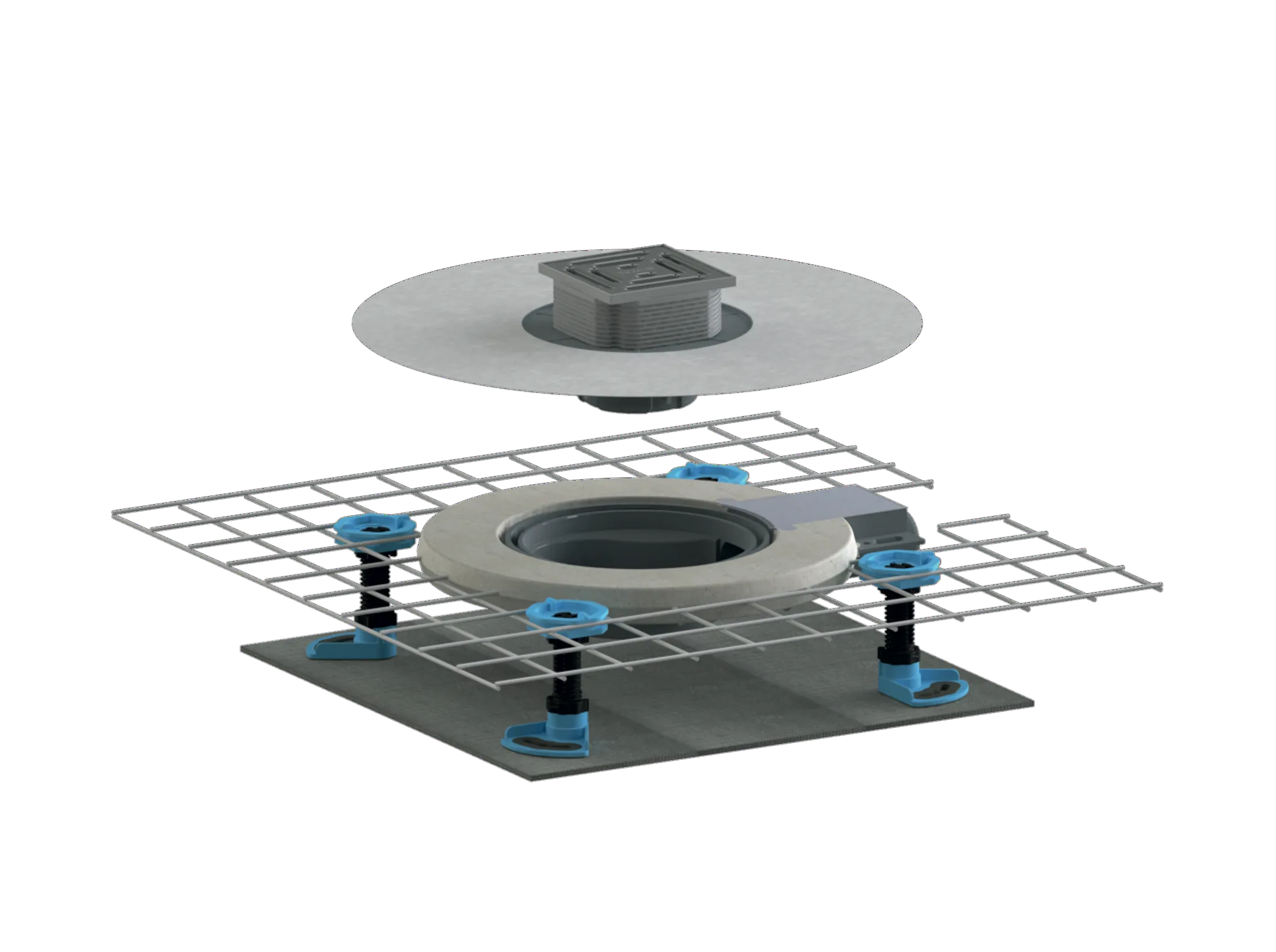 Schallschutzablauf CeraDrain Pure Plan, DN 40 100 x 100 mm Schallschutzablauf CeraDrain Pure Plan, DN 40 100 x 100 mm