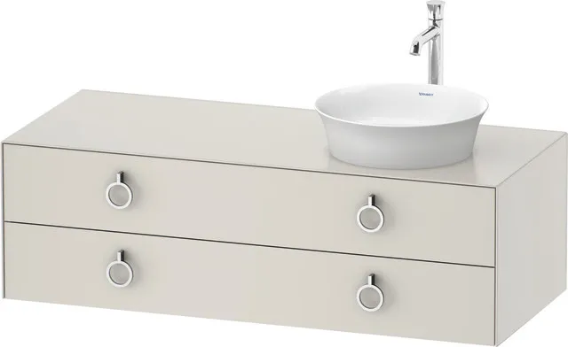 Duravit Waschtischunterschrank wandhängend „White Tulip“ 130 × 40,8 × 55 cm Duravit Waschtischunterschrank wandhängend „White Tulip“ 130 × 40,8 × 55 cm