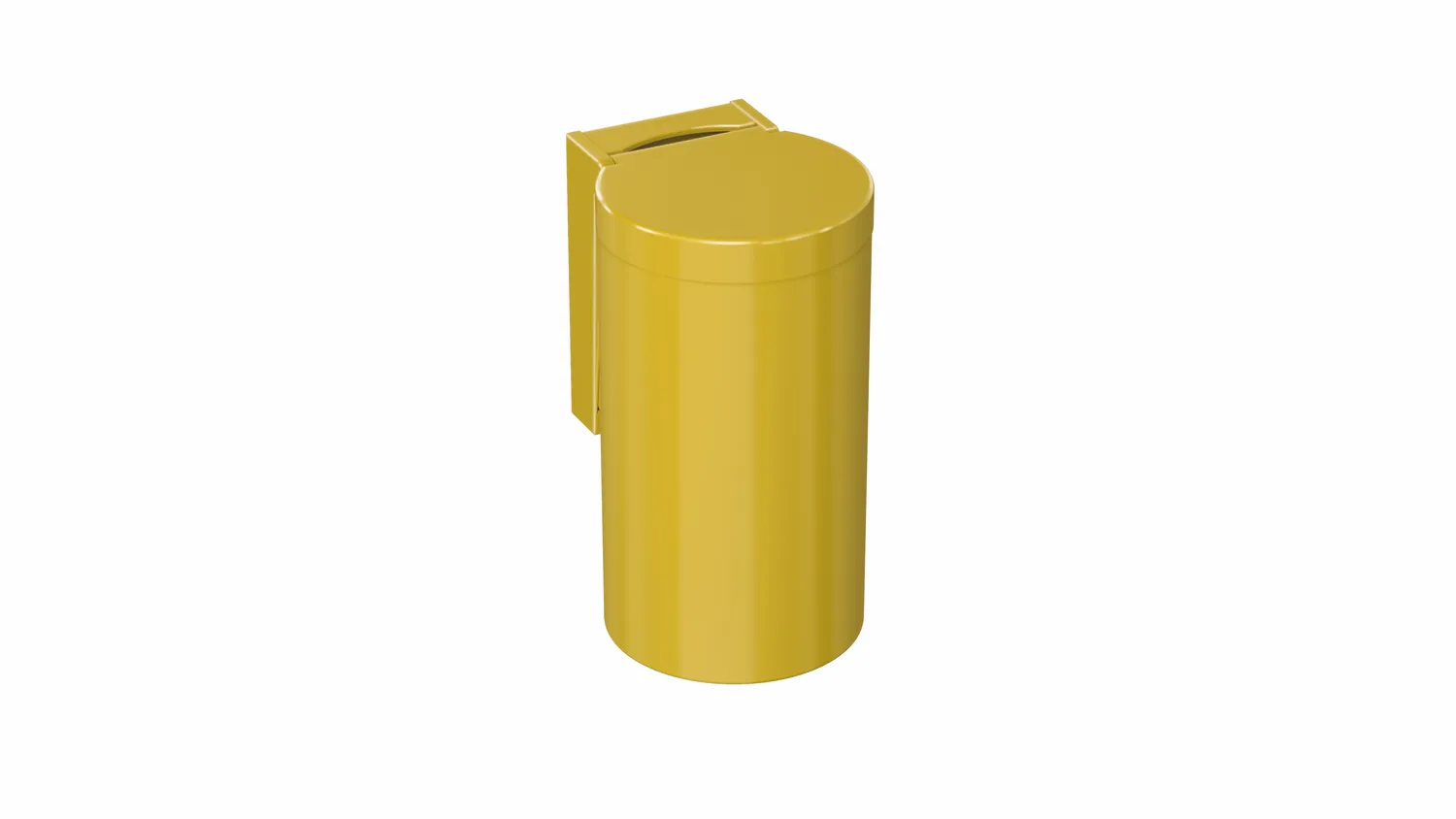 HEWI Abfalleimer "Serie 477" 33 × 21 cm in Senfgelb Farbe: Senfgelb
