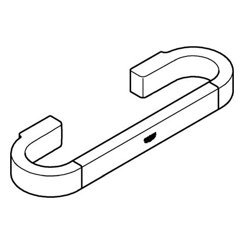Grohe Wannengriff Selection 41064, 300mm, nickel gebürstet