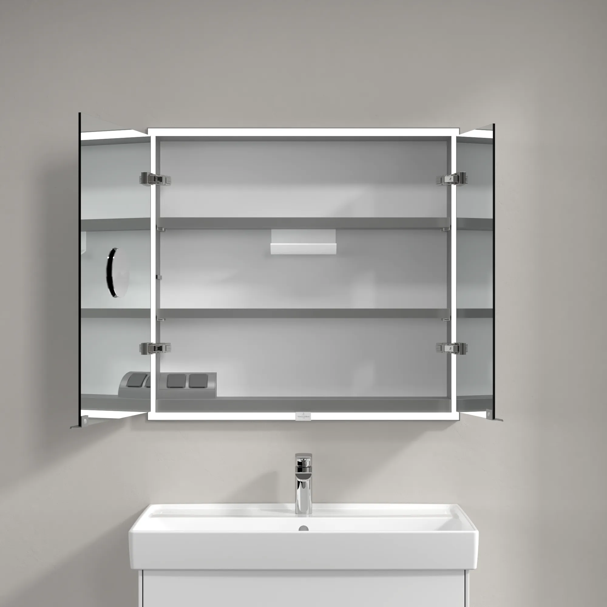 Villeroy & Boch Einbau-Spiegelschrank „My View Now“ 800 × 750 × 168 mm in White Matt Villeroy & Boch Einbau-Spiegelschrank „My View Now“ 800 × 750 × 168 mm in White Matt