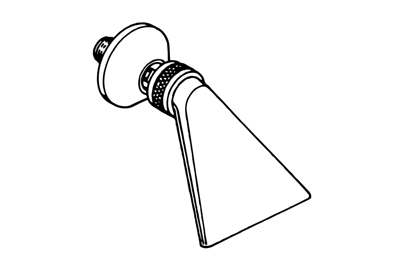 HansaJET Kopfbrause HansaJET 0440 1-strahlig G1⁄2 Ausladung 125 mm DN15 Chrom