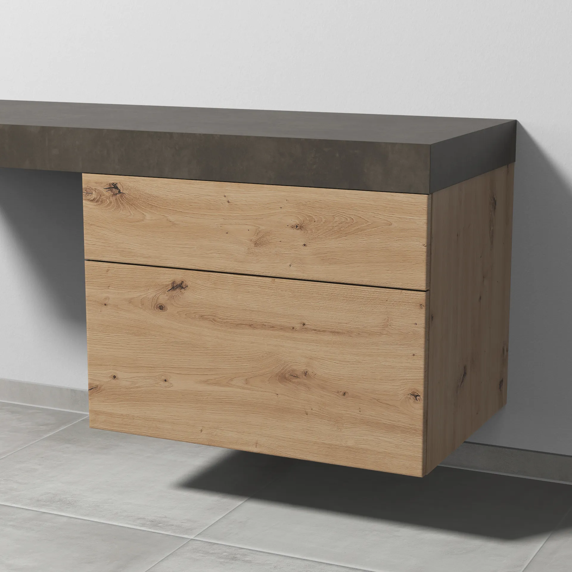 Unterschrank 2morrow (P2222) 510x700x520 Weiß-Matt