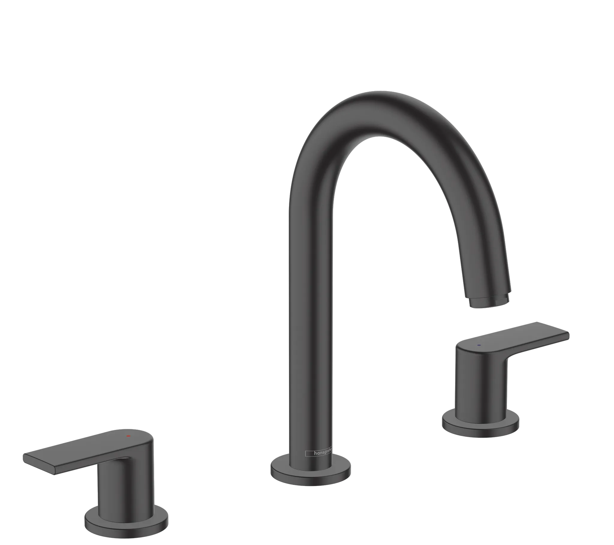 Hansgrohe Vernis Shape 3-Loch Waschtischarmatur, Mattschwarz Hansgrohe Vernis Shape 3-Loch Waschtischarmatur, Mattschwarz
