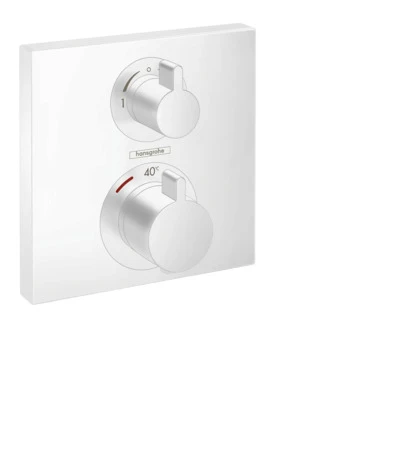 Thermostat Unterputz Ecostat Square Fertigset 2 Verbraucher chrom