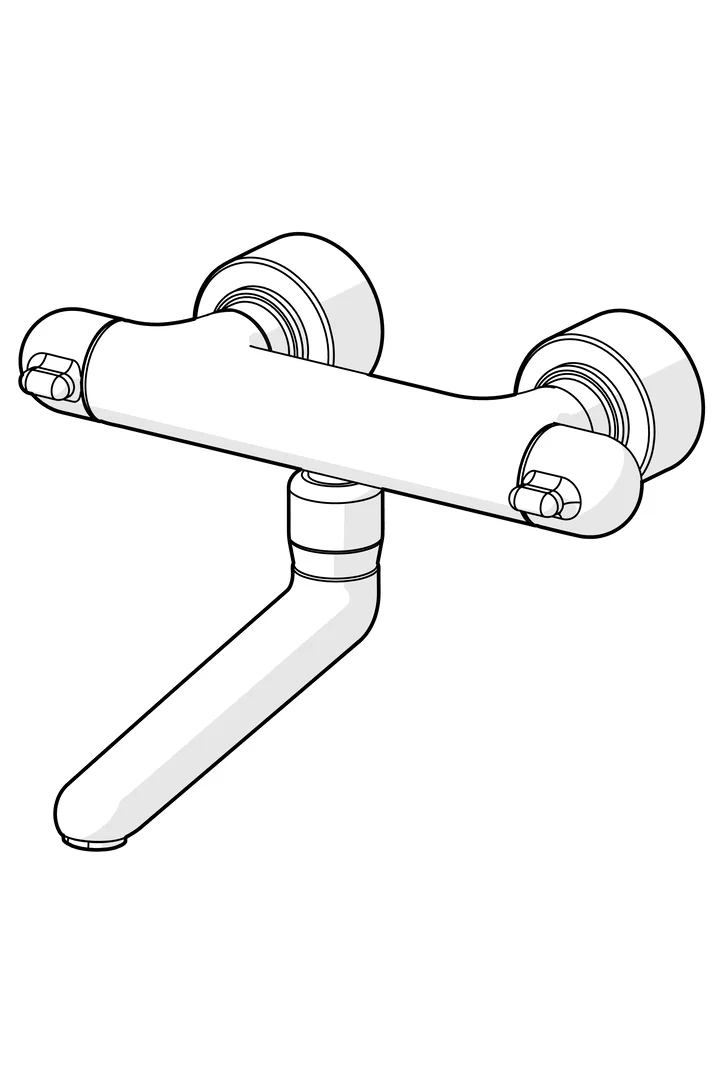 HansaMEDIPRO Waschtischbatterie HansaMEDIPRO 0830 Ausladung 259 mm DN15 Chrom HansaMEDIPRO Waschtischbatterie HansaMEDIPRO 0830 Ausladung 259 mm DN15 Chrom