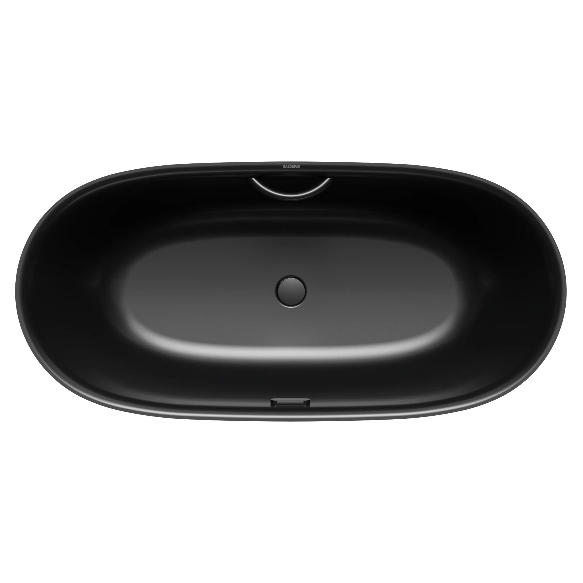 Kaldewei Badewanne „Meisterstück Oyo Duo“ freistehend 1730 × 820 mm, Mittelablauf mit Überlauf, in schwarz matt Kaldewei Badewanne „Meisterstück Oyo Duo“ freistehend 1730 × 820 mm, Mittelablauf mit Überlauf, in schwarz matt
