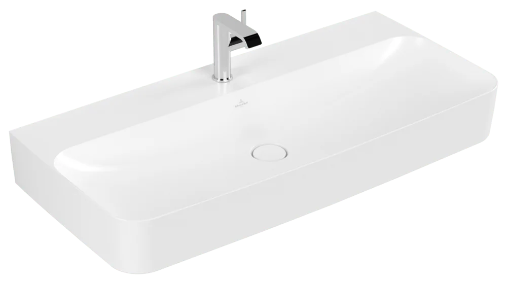 Villeroy & Boch Finion Wandwaschbecken 1000x470x165mm Stone White CeramicPlus mit verdecktem Überlauf