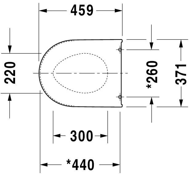 Duravit WC-Sitz „DarlingNew“ 37,1 × 45,9 × 4,2 cm