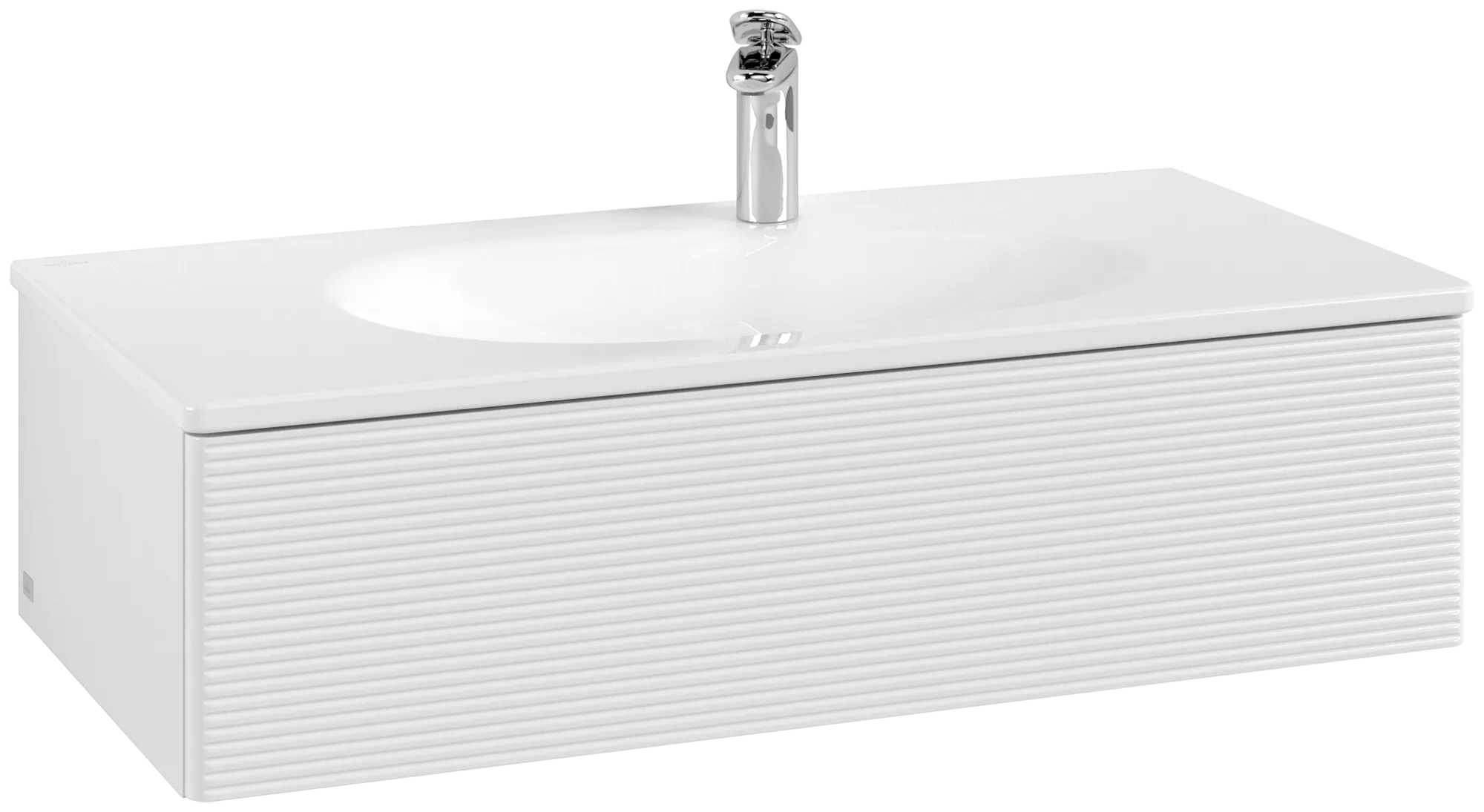 Villeroy & Boch Antao Waschbeckenunterschrank K02 988x256x493mm Glossy White Lacquer
