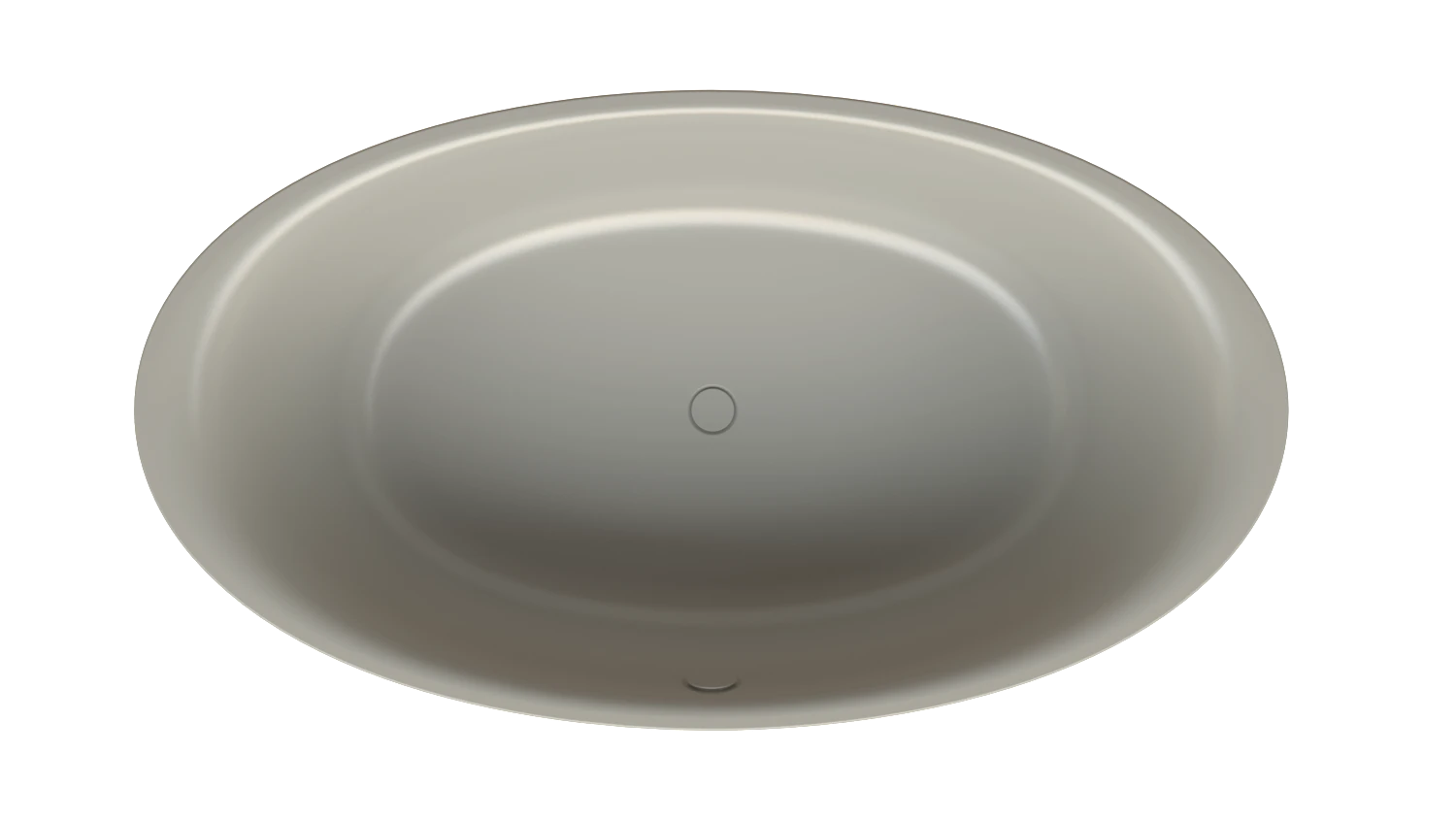 Bette oval Badewanne „BetteEve Oval Silhouette“ 180 × 100 cm in Stone