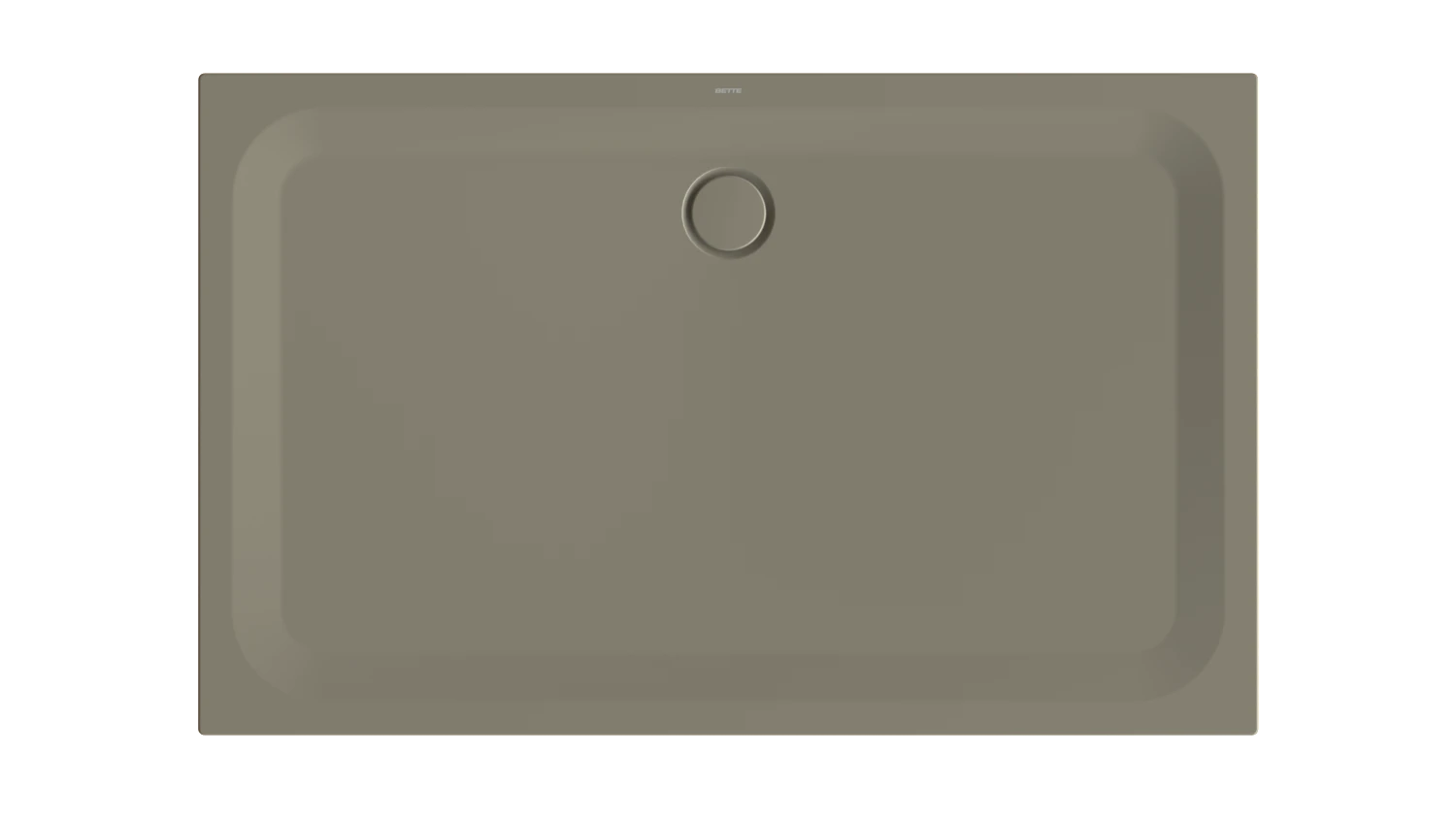 Bette rechteck Duschwanne „BetteUltra“ 1600 × 1000 mm ohne Oberflächenbeschichtung, mit BetteGlasur Plus, ohne Wannenträger, in Graphite