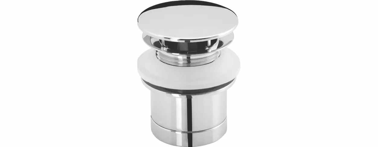 Design-Schaftventil MS vc ohne Überlauf, mit Haube 1 1/4″ x 60 x 50 mm, komplett Design-Schaftventil MS vc ohne Überlauf, mit Haube 1 1/4″ x 60 x 50 mm, komplett
