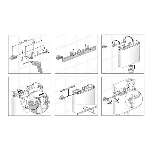 Badundu Spülkasten 338 × 390 × 116 mm in manhattan