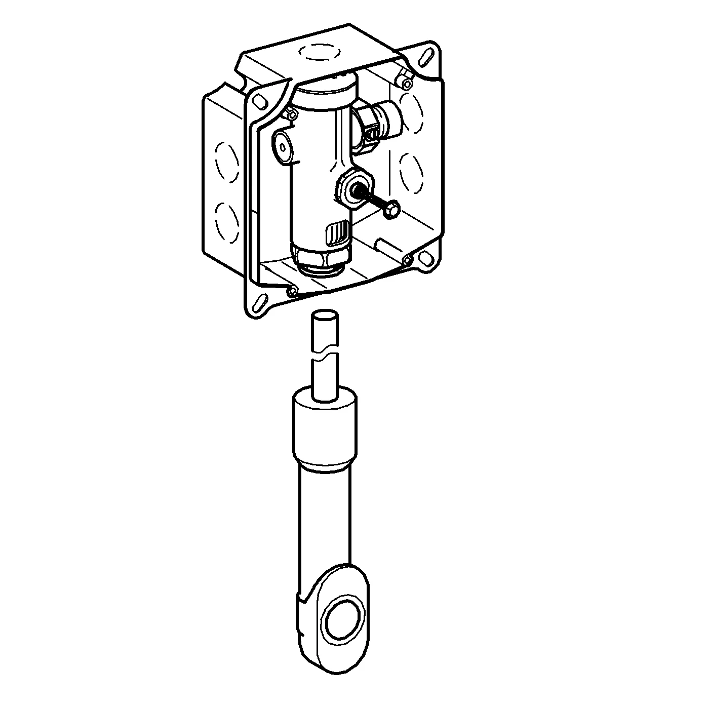Druckspüler für WC 37157, DN 20, Wandeinbau, Vorabsperrung, 6 - 14 l einstellbar, für Niederdruck Druckspüler für WC 37157, DN 20, Wandeinbau, Vorabsperrung, 6 - 14 l einstellbar, für Niederdruck