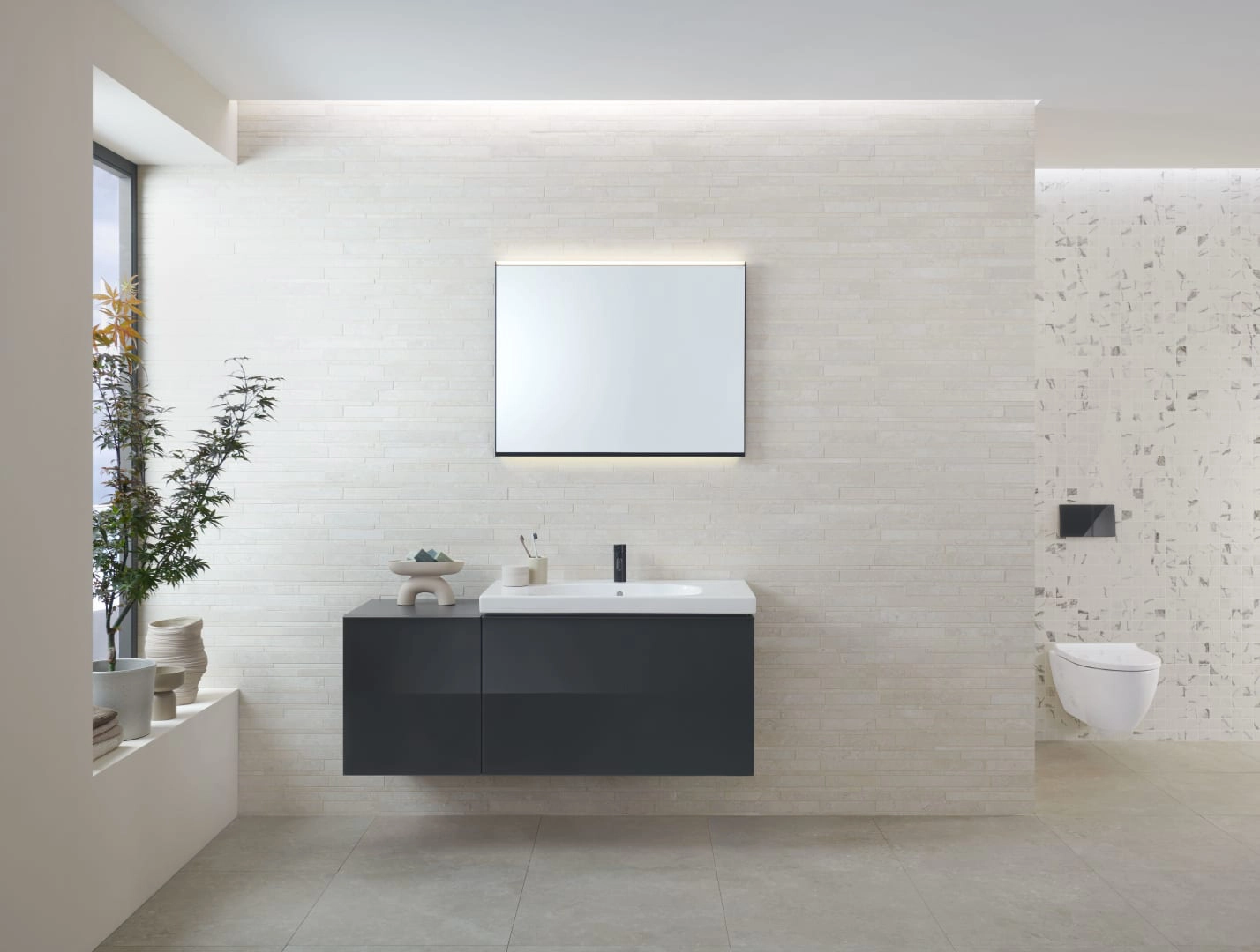 Geberit Wand-Tiefspül-WC Set TurboFlush mit WC-Sitz „Acanto“ geschlossene Form 360 × 385 × 535 mm in weiß alpin Geberit Wand-Tiefspül-WC Set TurboFlush mit WC-Sitz „Acanto“ geschlossene Form 360 × 385 × 535 mm in weiß alpin