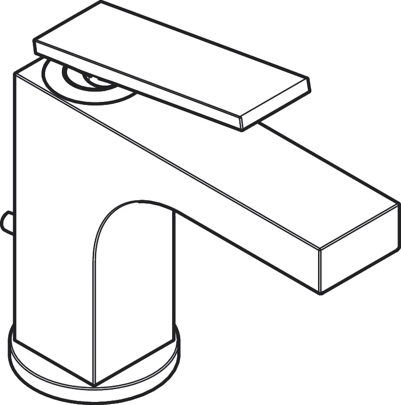 Hansgrohe AXOR Citterio Einhebel-Waschtischmischer 90° mit Hebelgriff, Chrom, Ausladung 112 mm, Auslaufhöhe 92 mm