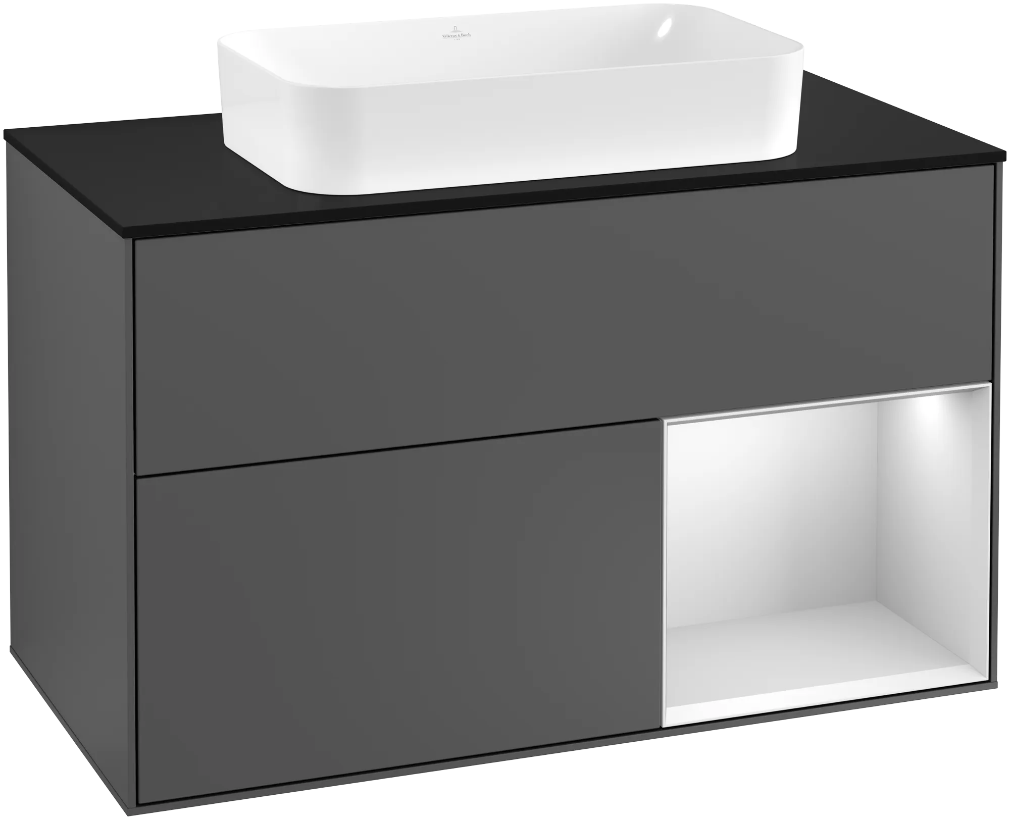 Villeroy & Boch Finion Waschbeckenunterschrank F25 1000x603x501mm anthrazit