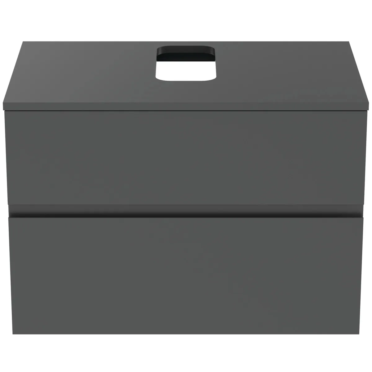 Ideal Standard Waschtischunterschrank Finesse Anthrazit matt 802x505x558 mm 2 Schubladen Softclose Ideal Standard Waschtischunterschrank Finesse Anthrazit matt 802x505x558 mm 2 Schubladen Softclose