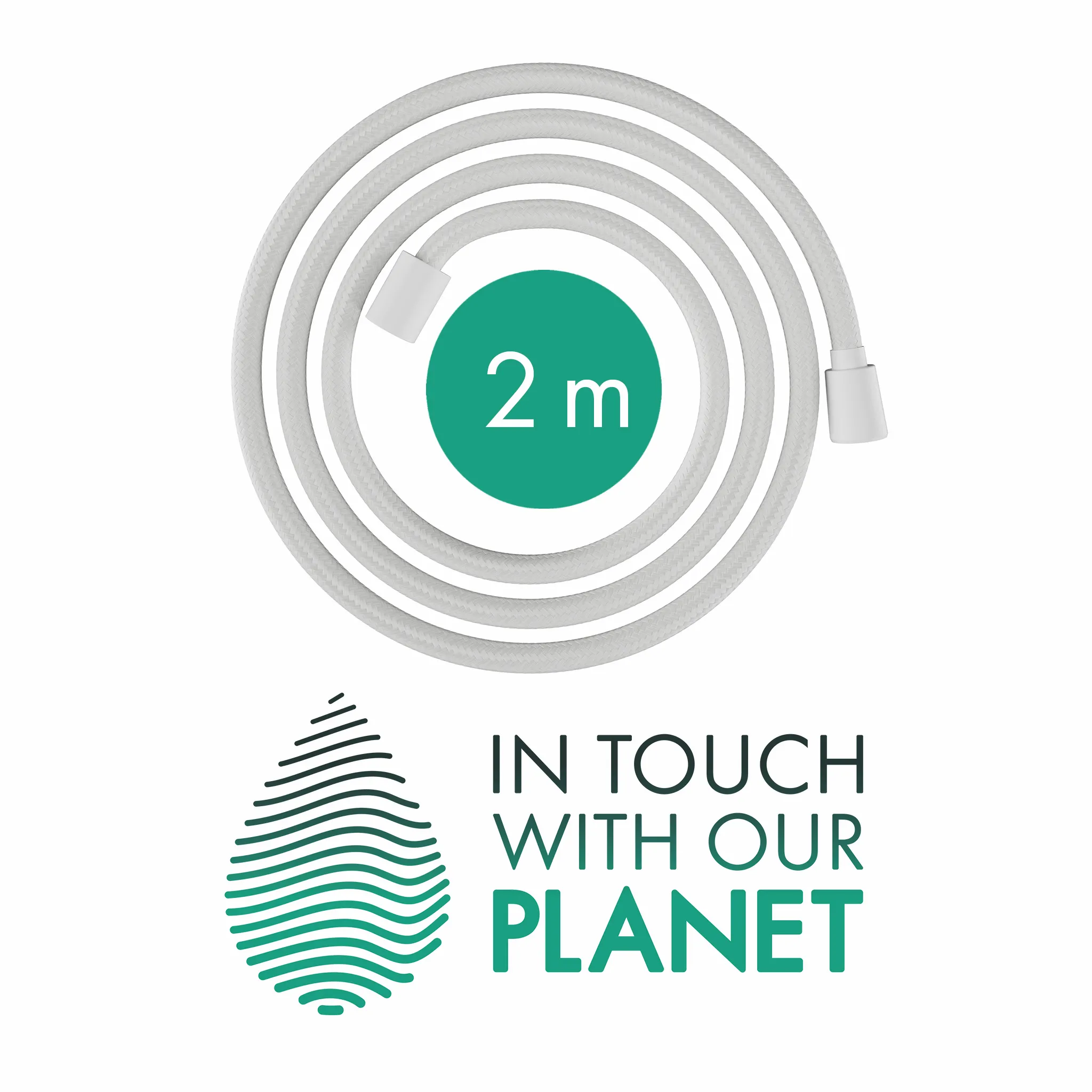 Designflex Textilbrauseschlauch 200 cm Chrom Designflex Textilbrauseschlauch 200 cm Chrom